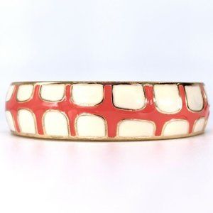 FORNASH Gecko Hinge Bracelet in Coral